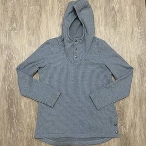 The North Face Gray and Blue Fleece Sweatshirt
